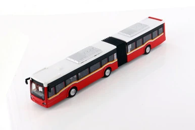 Sonic Articulated Bus With Sounds And Lights, Red - Showcasts 1100 - Diecast Model Toy Bus