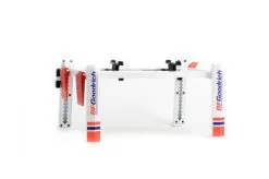 Adjustable Four-Post Lift - BFGoodrich Tires, White - Greenlight 13629 - 1/18 Scale Accessory