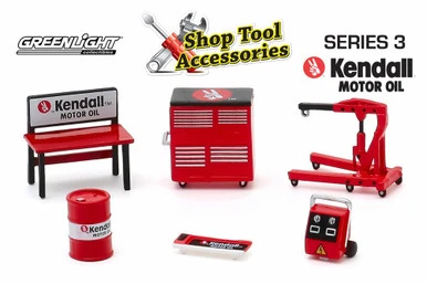 ModelToyCars Shop Tool Accessories Series 3, Kendall Motor Oil - Greenlight 16060B - 1/64 Diecast Accessory