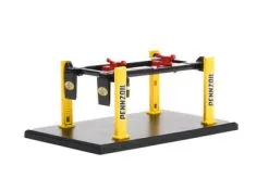 Four-Post Lift - Pennzoil, Black/Yellow - Greenlight 16130C- 1/64 Scale Diecast Accessory