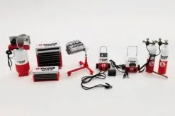 Kendall Motor Oil Shop Tool Set #1, Red And White - GMP 18962 - 1/18 Scale Diecast Accessory