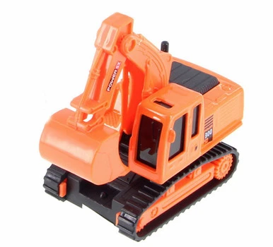 Excavator Heavy Construction Machine, Orange - Showcasts 2188D - Model Toy Car