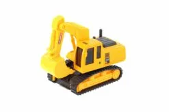 Excavator Heavy Construction Machine, Yellow - Showcasts 2188D - Model Toy Car