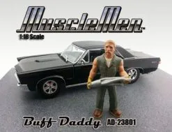 Buff Daddy Figure, Green - American Diorama Figurine Musclemen Series I 23801 - 1/18 Scale