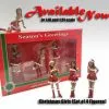 Christmas Girls (set Of 4) - American Diorama Figurines 23848 - 1/18 Scale