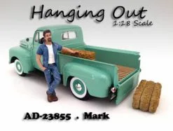 Hanging Out Mark Figure, Blue - American Diorama Figurine 23855 - 1/18 Scale