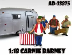 Trailer Park Figures Series 1 Carnie Barney, American Diorama Figurine 23875 - 1/18 Scale