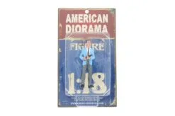 The Robbers Robber II, Turquoise-American Diorama 23884- 1:18 Scale Hand Painted Diorama Accessory