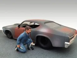 Mechanic Jerry Figure, Blue - American Diorama Figurine 23901 - 1/24 Scale