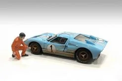 Mechanic Jerry Figure, Orange - American Diorama 23901OR - 1/24 Scale Figurine - Diorama Accessory