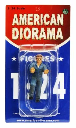 Mechanic Ken Figure, Blue - American Diorama 23902 - 1/24 Scale Diecast Hobby Accessory
