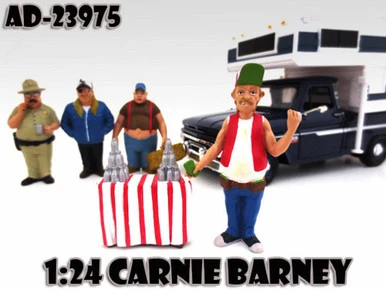 Trailer Park Figures Series 1 Carnie Barney, American Diorama Figurine 23975 - 1/24 Scale