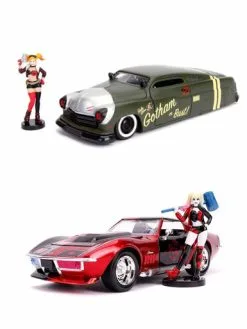 ModelToyCars Harley Quinn Diecast Toy Car Package - Two 1/24 Scale Diecast Model Cars