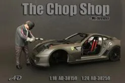 The Chop Shop Mr. Welder Figure, American Diorama 38159 - 1/18 Scale Accessory For Diecast Cars