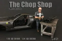 The Chop Shop Mr. Fabricator Figure, American Diorama 38160 - 1/18 Scale Accessory For Diecast Cars