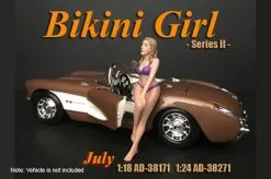 Bikini Girl July, Purple - American Diorama 38171 - 1/18 Scale Figurine - Diorama Accessory