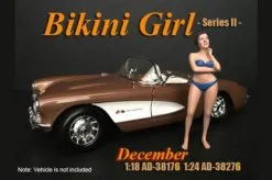 Bikini Girl December, Blue - American Diorama 38176 - 1/18 Scale Figurine - Diorama Accessory