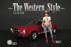 The Western Style I, Blue And White - American Diorama 38201 - 1/18 Figurine - Diorama Accessory