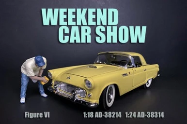 Weekend Car Show Figure VIand- American Diorama 38214 - 1/18 Scale Figurine - Diorama Accessory