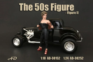 50's Style Figure II, American Diorama 38252 - 1/24 Scale Accessory For Diecast Cars