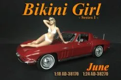 Bikini Girl June, White - American Diorama 38270 - 1/24 Scale Figurine - Diorama Accessory