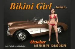 Bikini Girl October, Red - American Diorama 38274 - 1/24 Scale Figurine - Diorama Accessory