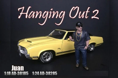 Juan Figure, Blue - American Diorama 38285 - 1/24 Scale Figurine - Diorama Accessory