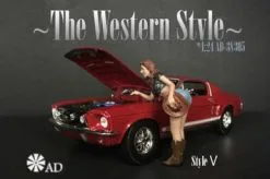 The Western Style V, Blue And Black - American Diorama 38305 - 1/24 Figurine - Diorama Accessory