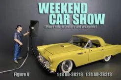 Weekend Car Show Figure V, Blue & Gray - American Diorama 38313 - 1/24 Figurine - Diorama Accessory