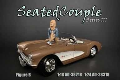 American Diorama Seated Couple Series III Figure Band- 38318 - 1/24 Scale Figurine - Diorama Accessory