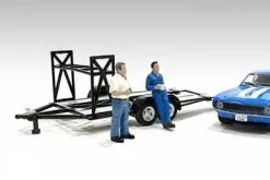 Mechanic Set I "Tim And Larry", Blue - American Diorama 38357 - 1/43 Figurine - Diorama Accessory