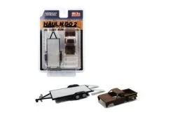 Haul N Go 2 Set, Silver - American Diorama 38378MJ - 1/64 Scale Figurine - Diorama Accessory