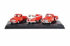 Motor City Classics Coca-Cola Classic Pickup Set, Red - Motorcity Classics 472100 - 1/72 Scale Diecast Model Toy Car