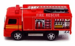Rescue Fire Engine, Red - Kinsmart 5110D - 5" Diecast Model Toy Car