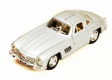 1954 Mercedes-Benz 300SL, Silver - Kinsmart 5346D - 1/36 Diecast Car (Brand New, But NOT IN BOX)