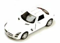 Mercedes-Benz SLS AMG, White - Kinsmart 5349D - 1/36 Scale Diecast Car (Brand New, But NOT IN BOX)