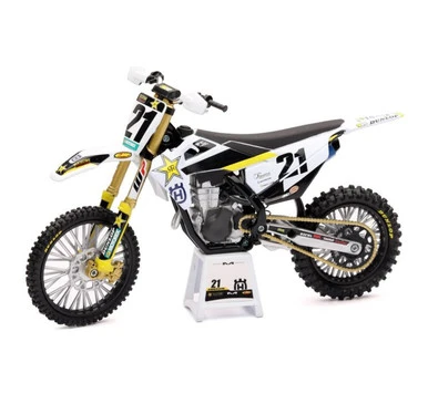 New Ray Rockstar Husqvarna Team Bike FC450, Jason Anderson #16 - 58233 - 1/12 Scale Model Toy Motorcycle