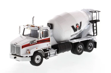 Western Star 4700 SFFA Concrete Mixer, White - Diecast Masters 71035 - 1/50 Scale Diecast Car