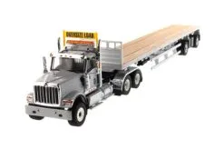 Diecast Masters Intl HX520 SFFA Tandem Tractor With Flat Bed Trailer 71041 - 1/50 Scale Diecast Model Toy Car