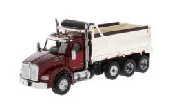 Diecast Masters Kenworth T880 SBFA Tandem Dumpwith Lift Axle, 71059 - 1/50 Scale Diecast Model Toy Car