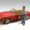 Auto Mechanic - Chainsmoker Larry, Green - American Diorama 76261, 1/18 Figurine, Diorama Accessory