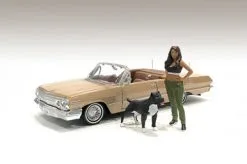 Lowriderz Figure IV, Black And Green - American Diorama 76276AD - 1/18 Figurine - Diorama Accessory