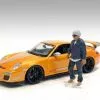 Car Meet 1 Figure IV, Blue - American Diorama 76280 - 1/18 Scale Figurine - Diorama Accessory