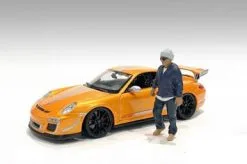 Car Meet 1 Figure IV, Blue - American Diorama 76280 - 1/18 Scale Figurine - Diorama Accessory