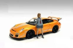 Car Meet 1 Figure V, Gray - American Diorama 76281 - 1/18 Scale Figurine - Diorama Accessory