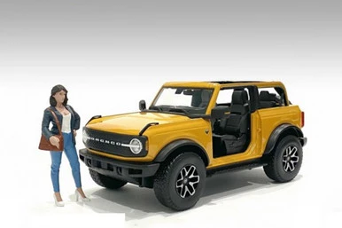 The Dealership - Customer IV, Black And Blue - American Diorama 76312 - 1/18 Scale Figurine