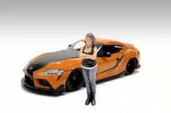 Car Meet 3 Figure 2, Black - American Diorama 76327 - 1/18 Scale Figurine - Diorama Accessory