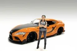 Car Meet 3 Figure 7, Gray - American Diorama 76332 - 1/18 Scale Figurine - Diorama Accessory