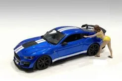 Bikini Car Wash Girl - Stephanie, Yellow - American Diorama 76366, 1/24 Figurine, Diorama Accessory