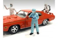 Hazmat Crew - Figure IV, Blue - American Diorama 76370 - 1/24 Scale Figurine - Diorama Accessory